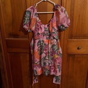 Floral Puff Sleeve Dress